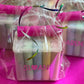 Personalized chalk bucket with 20 pieces of non-toxic chalk, featuring a handle and optional chalk holder. Ideal for outdoor fun or classrooms, easy to clean with water. Includes custom label and wrapping. Perfect for party favors or gifts.