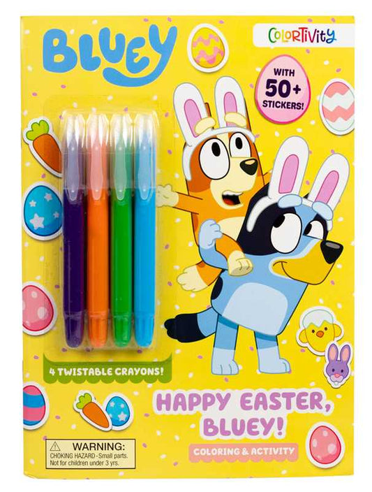 Bluey Colortivity: Happy Easter, Bluey! by Delaney Foerster: Paperback; 48 pages / English