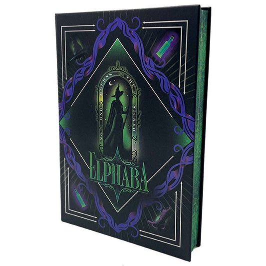 240 ruled pages in a premium hardcover journal featuring Elphaba Thropp on the cover. Perfect size for on-the-go journaling (5.875 x 8.5 inches). Ideal for Wicked fans, complete your collection with other Wicked-inspired stationery products.