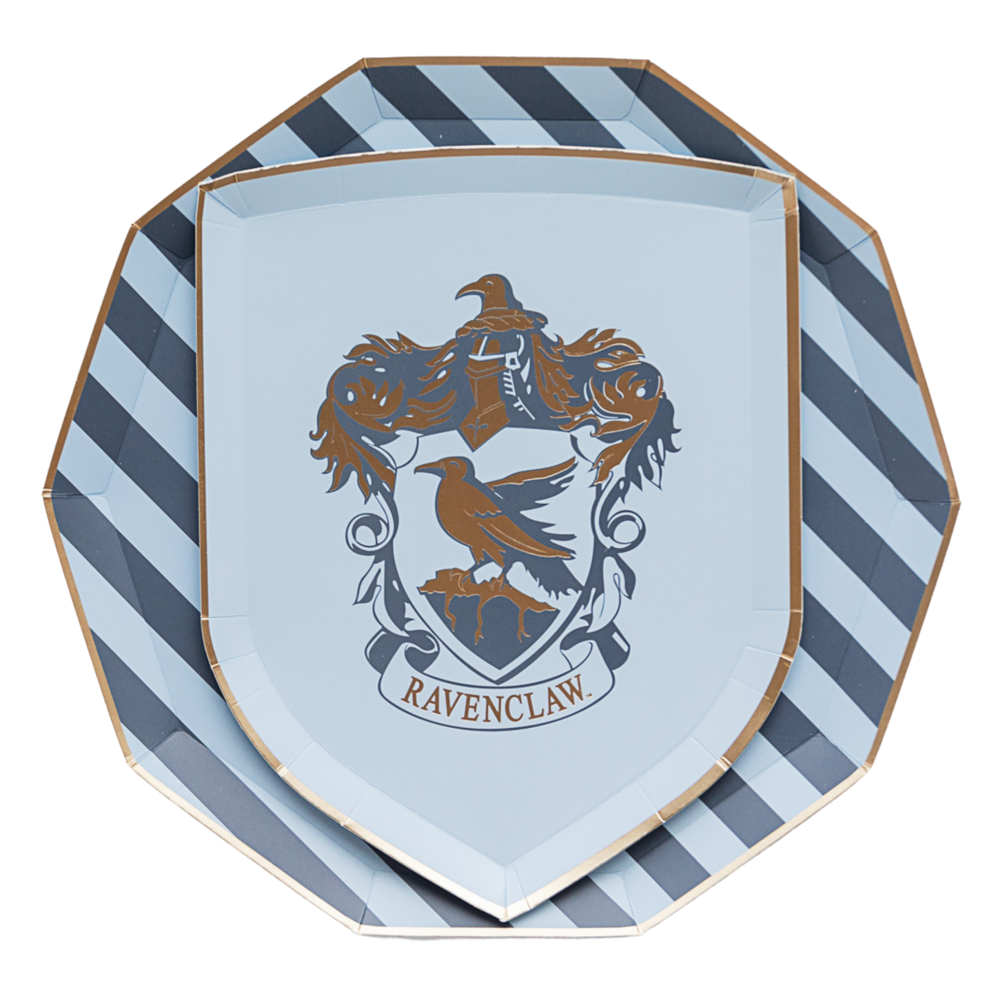 Harry Potter x Bonjour Fête House Pride small paper plates, 8 pack, 7" diameter, officially licensed