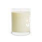 Jolly Wishes Holiday Candle, 11oz soy wax with white tea and fig scent, 65-hour burn time, eco-friendly holiday decor with juicy citrus and lavender notes.