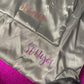 Personalized satin pillowcase made from soft microfiber fabric, perfect for reducing facial creases and wrinkles. Comes in a satin pouch for easy storage.