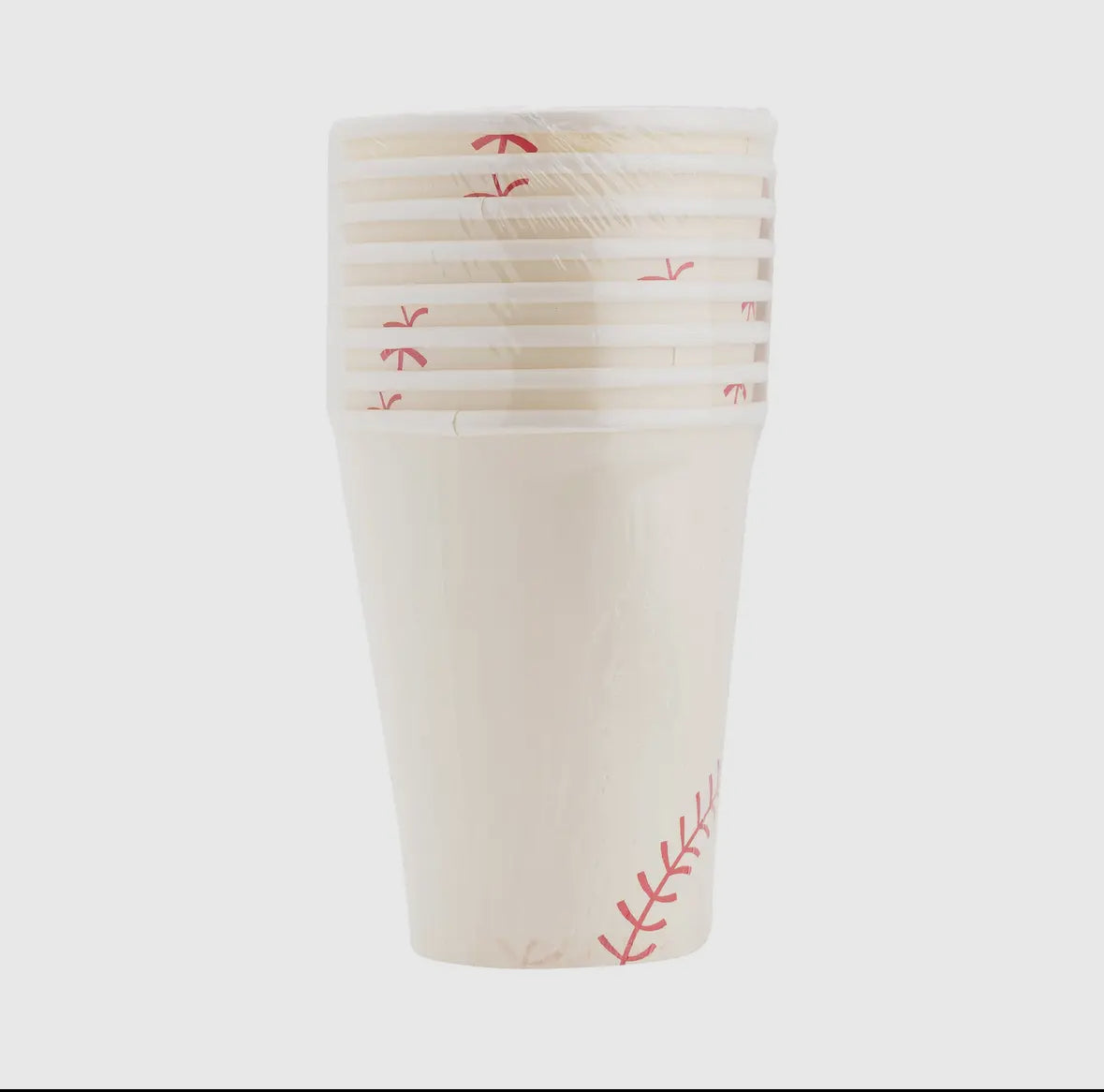 Set of 8 Baseball Paper Cups, 12oz each, perfect for baseball-themed parties or events. Featuring fun designs, these disposable cups add a sporty touch to any celebration. Ideal for sports fans and kids' birthday parties.