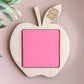 Pink Apple Sticky Note for easy note-taking and reminders. Its vibrant color enhances visibility, adding style to your workspace. Ideal for personal or professional use, with an adhesive backing for secure placement on various surfaces, perfect for organizing tasks.