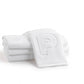 Elegant cotton finger towels with embossed initials, perfect for any room, gift-ready.