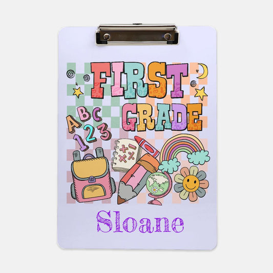 Personalized Clip Case for stationery and letter writing—ideal for camp and travel. Customizable design with smooth writing surface and polished chrome clip. Perfect for personalized camp letters and notes. Size: 9″ x 12.5