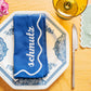 Schmutz Dinner Napkins: Bubbe Blue