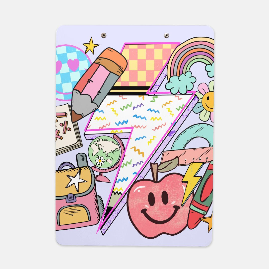 Personalized Clip Case for stationery and letter writing—ideal for camp and travel. Customizable design with smooth writing surface and polished chrome clip. Perfect for personalized camp letters and notes. Size: 9″ x 12.5