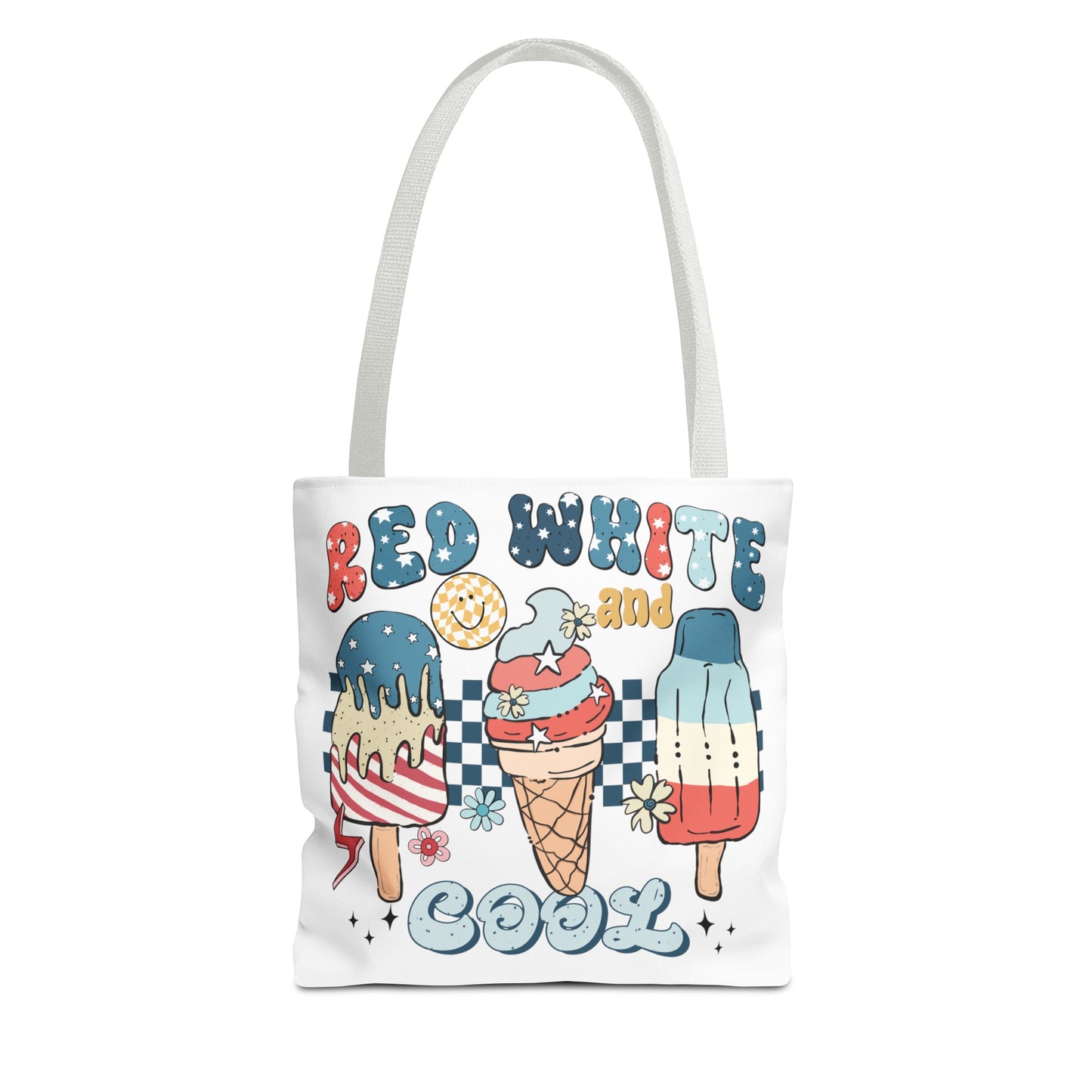 “Red White and Kids Won't Be Blue” ❤️🤍💙 Patriotic Tote Beach Bag