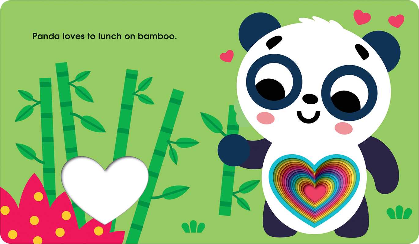 Discover fun animals and their favorite things in this colorful, die-cut board book celebrating love!