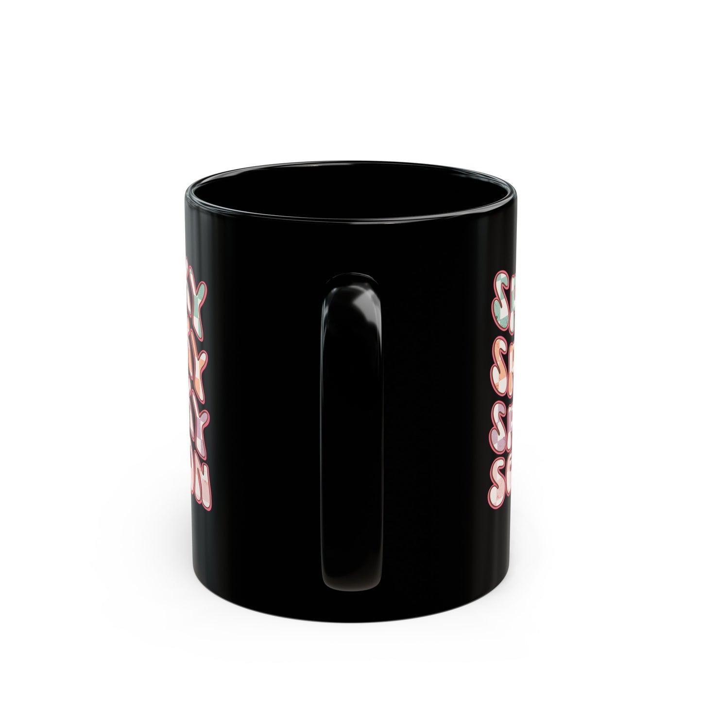 Festive ceramic coffee cup with a playful design, ideal for autumn gifts, teacher appreciation, and Halloween parties. Enjoy your favorite drinks with a touch of spooky flair.