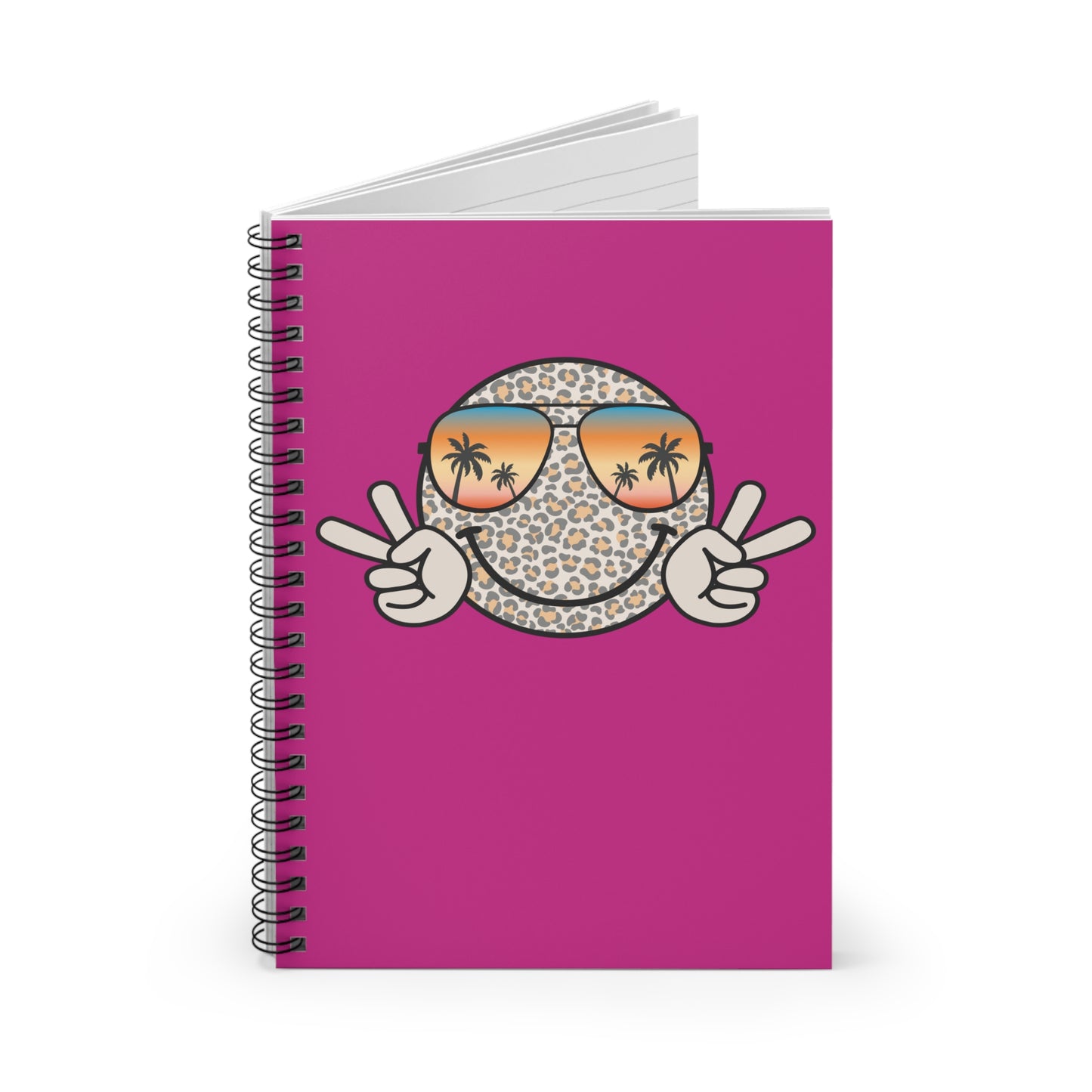 Fun and functional Summer Vibes notebook with 118 pages of ruled line paper, making it the perfect companion for creative expression and everyday notes.