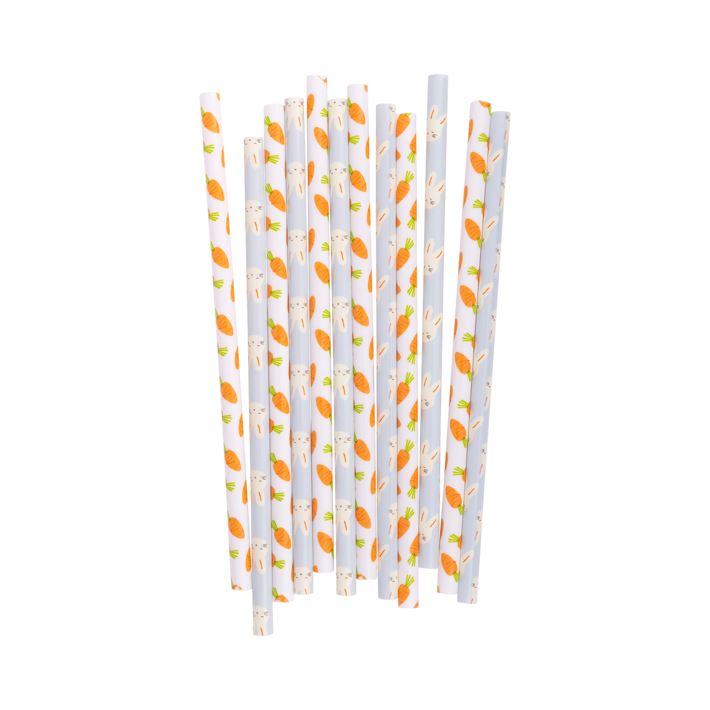 Set of 12 reusable plastic straws – 8" long, durable, eco-friendly, perfect for drinks & parties.