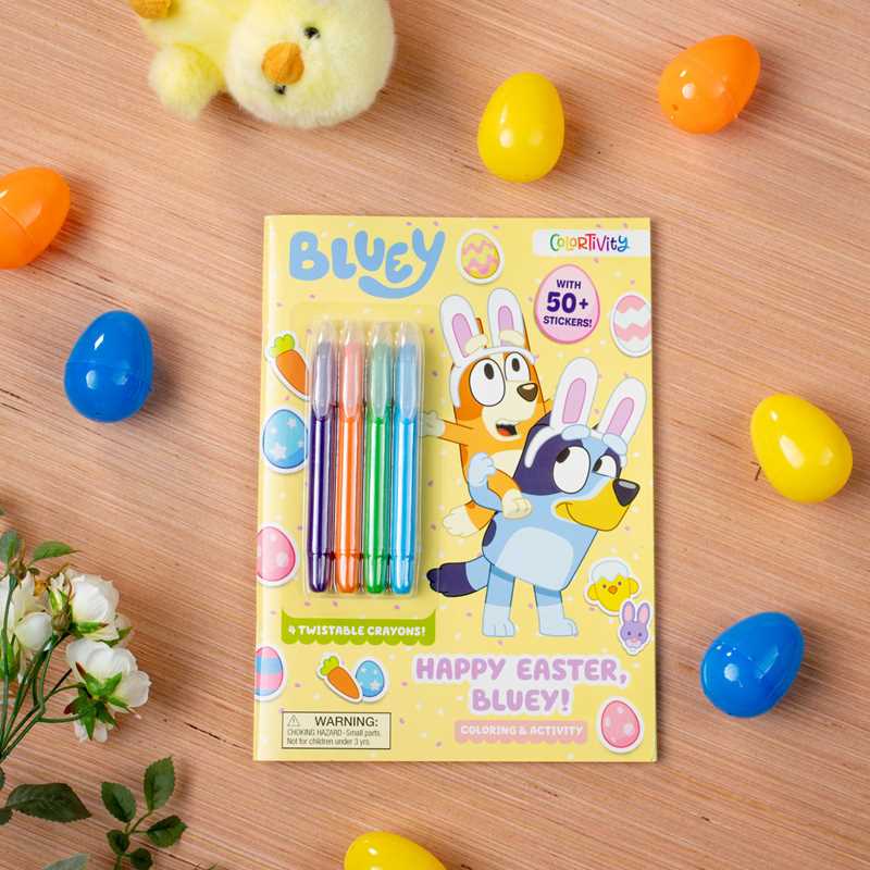 "Bluey Colortivity" 🐰🎨🌸 Happy Easter, Bluey! by Delaney Foerster