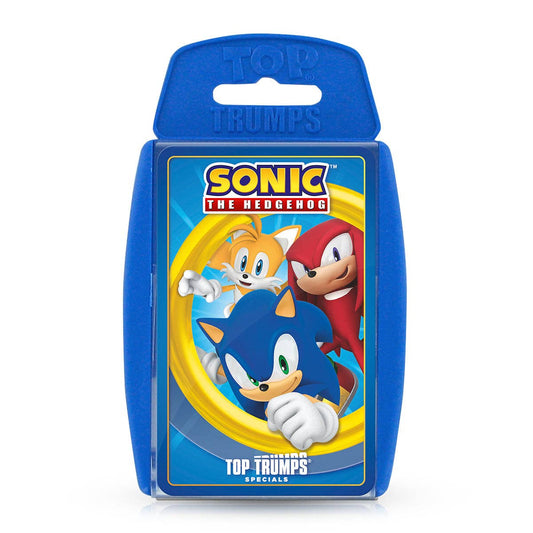 Sonic the Hedgehog Top Trumps: Fast-paced card game featuring Sonic characters, perfect for family fun and travel!