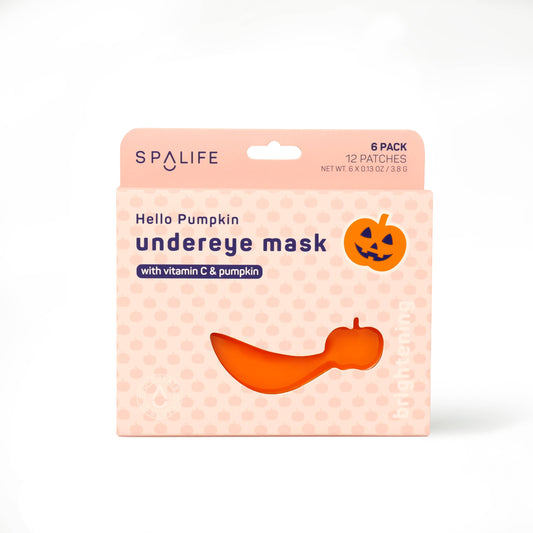 Soothing Halloween Eye Masks Infused with Pumpkin and Hyaluronic Acid to Brighten Dark Circles, Soothe Puffiness, and Plump Fine Lines, Ideal for Refreshing Tired Eyes.