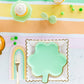 Set of 8 Shamrock Plates – 8" tall with gold foil edging, perfect for St. Patrick's Day celebrations and treats.