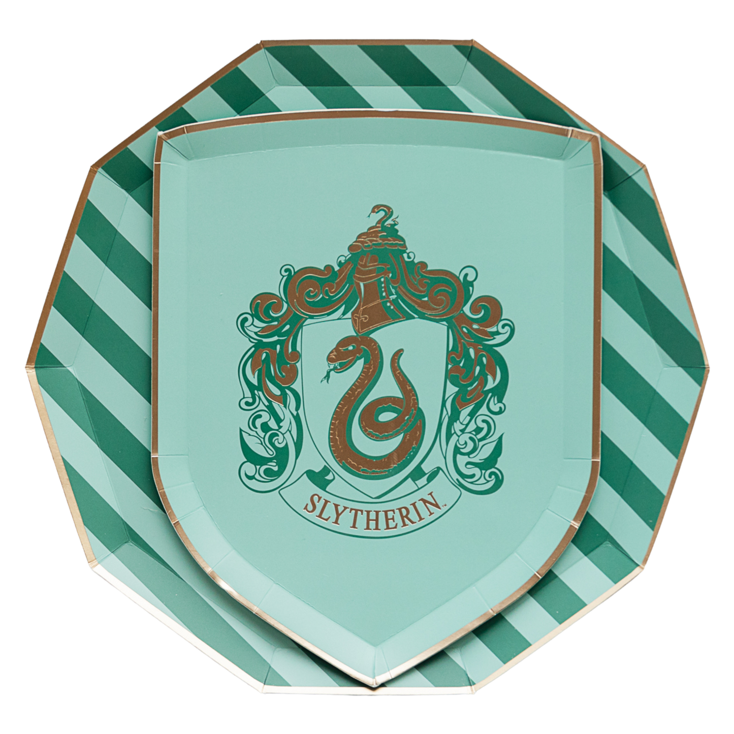 Harry Potter x Bonjour Fête House Pride small paper plates, 8 pack, 7" diameter, officially licensed