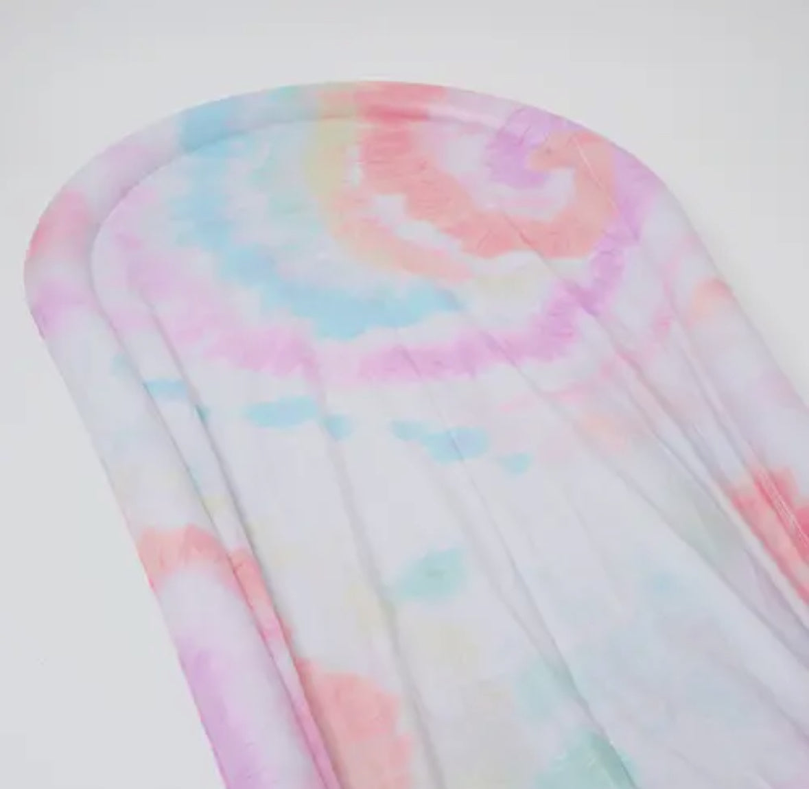 Colorful Tie Dye Slip, Slide, and Body Board Set designed for water fun in the sun, featuring easy hose connections and a repair patch for durability.