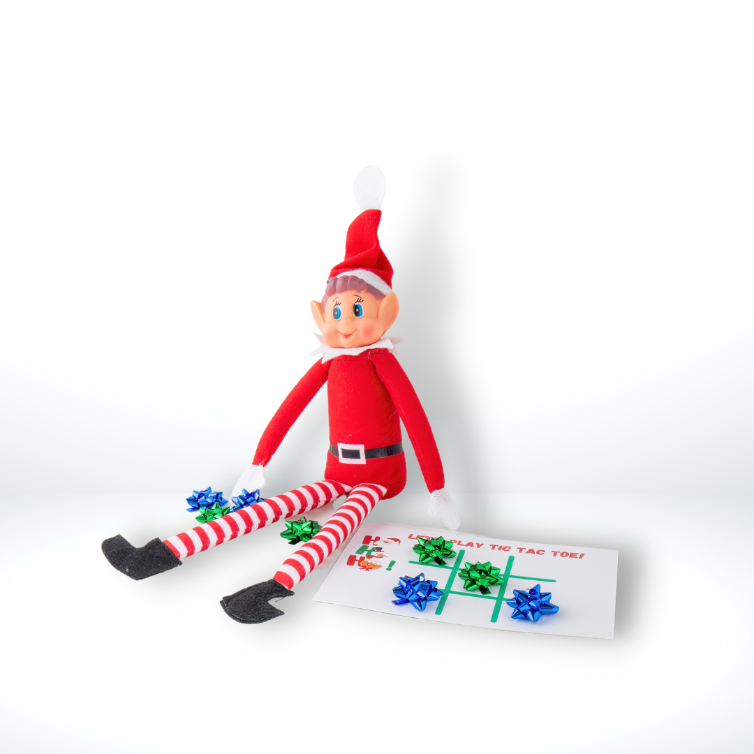 Elf Antics Kit for Christmas, available in 12-day and 24-day options with bonus days, featuring pre-planned elf scenes, activities like movie night, elf car wash, and balloon animals, perfect for holiday fun.