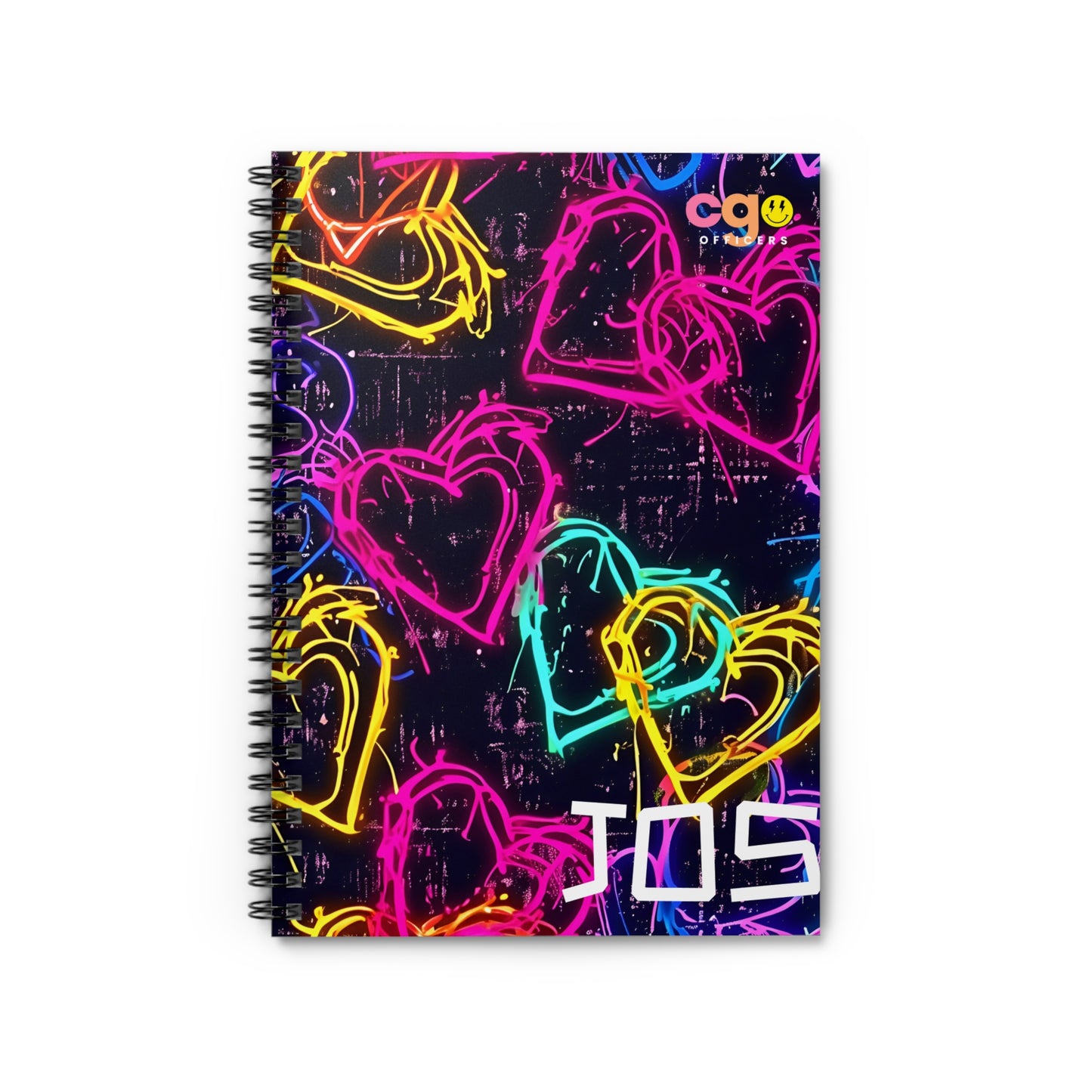 “Heart Breaker” 📓 Neon Hearts Customized Notebook