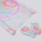 Colorful Tie Dye Slip, Slide, and Body Board Set designed for water fun in the sun, featuring easy hose connections and a repair patch for durability.