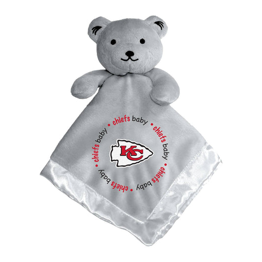 Officially licensed NFL security bear, soft plush with satin lining, embroidered team logo, 14x14 inches.