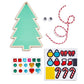 Wooden Ornament Kit for Kids, Perfect for Gift Giving or Decorating Your Own Tree, Includes 1 Wooden Ornament, Googly Eyes, Felt Stickers, Sticker-Backed Gems, and Bakers Twine, Ages 6 and Up.