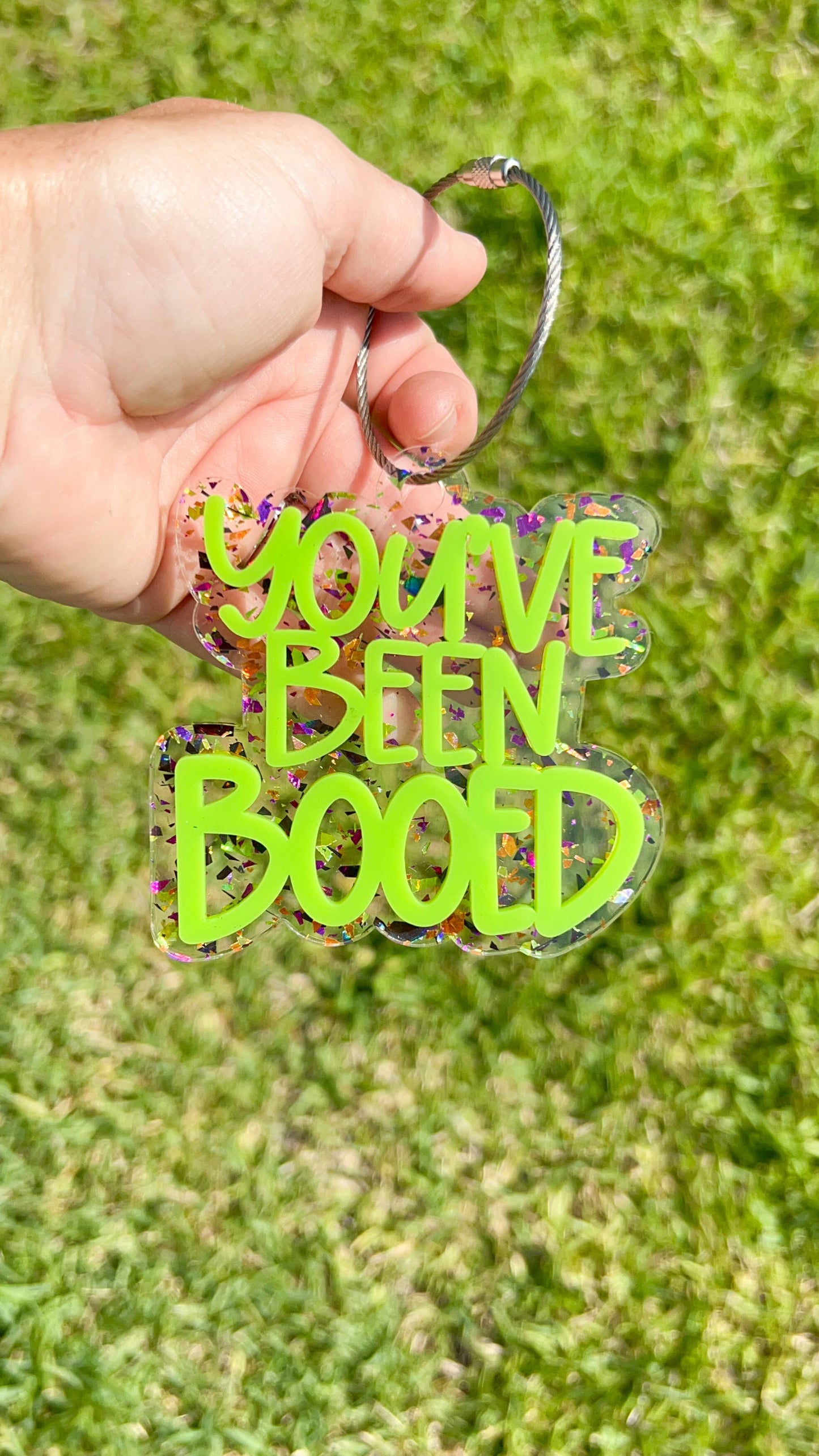 You've been booed tag, boo basket tag, halloween tags, hallo: Purple Glitter / Bright Lilac