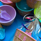 Personalized ice cream bowls with matching spoons, perfect for ice cream parties and birthdays. Add a fun touch with custom names and colors. Ideal for party favors and sweet treats!