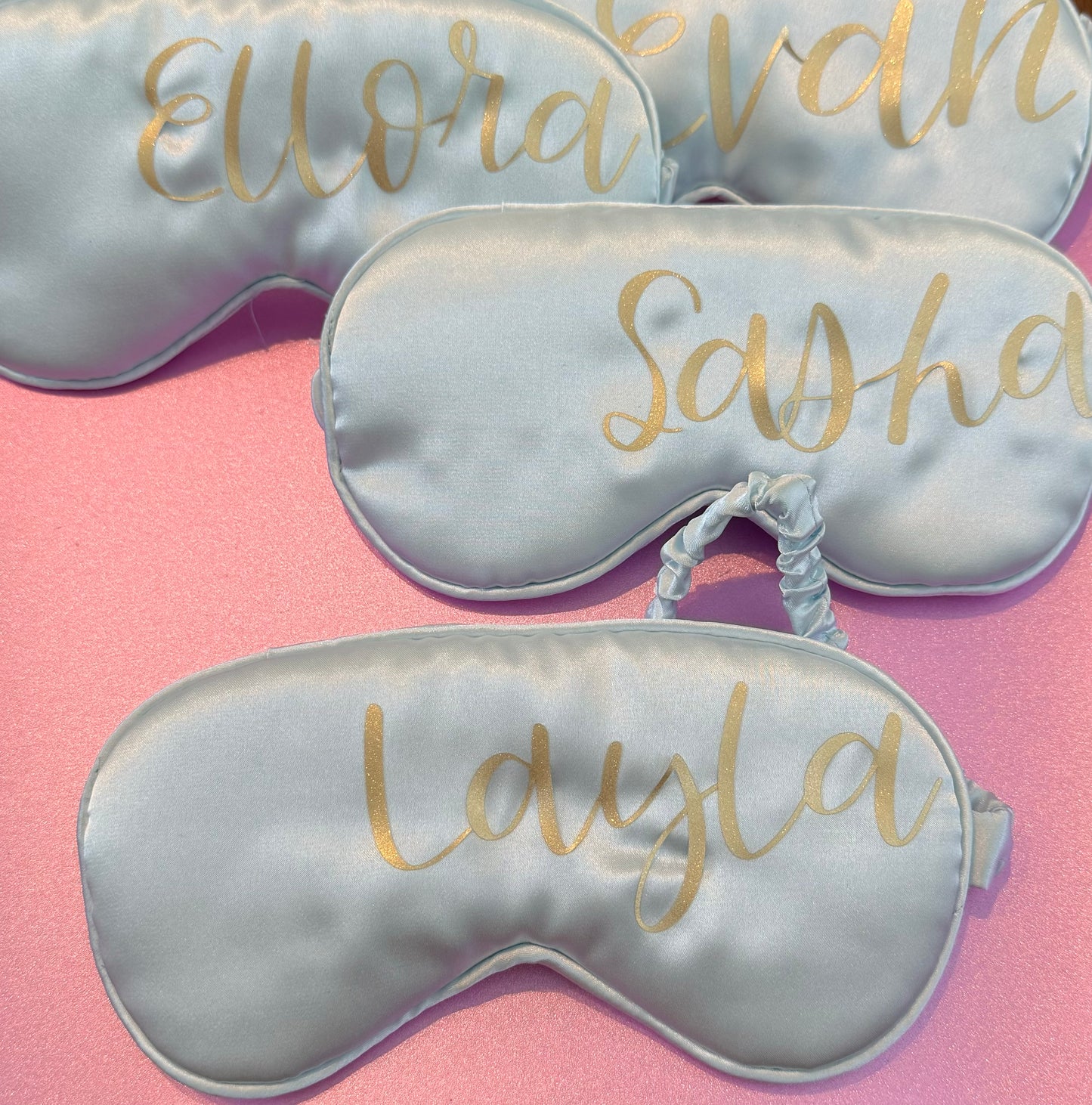 Personalized, Peace Out Sleep masks are perfect for anyone seeking quality rest, helping to reduce dark circles and refresh your face for the morning.