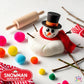 Snowman Sensory Kit for winter holiday play, featuring tactile activities that boost creativity, motor skills, and sensory exploration. Ideal for Christmas gifts, classroom activities, or seasonal fun, this kit includes themed sensory items for imaginative and calming play.