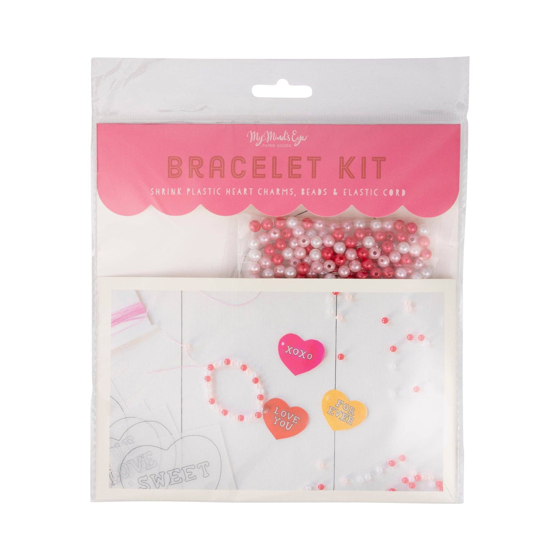 Shrink Plastic Bracelet Craft kit for creating unique, wearable art, perfect for Valentine's Day or kids' crafting activities.