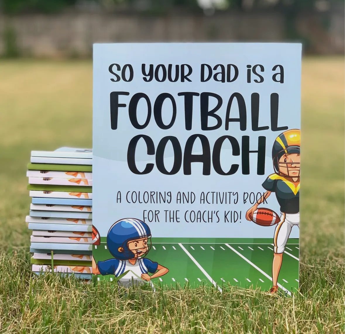 Engaging football-themed coloring and activity book for kids, ideal for the little ones of football coaches. Paperback format with a large size of 8.5 x 11 inches