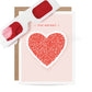 Decoder greeting card with red decoder glasses, hidden message, blank inside, kraft envelope, fun for all ages