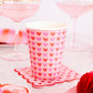 Scalloped Hearts Cocktail Napkins, featuring scalloped edges and playful heart designs, perfect for Valentine's Day parties or celebrations.