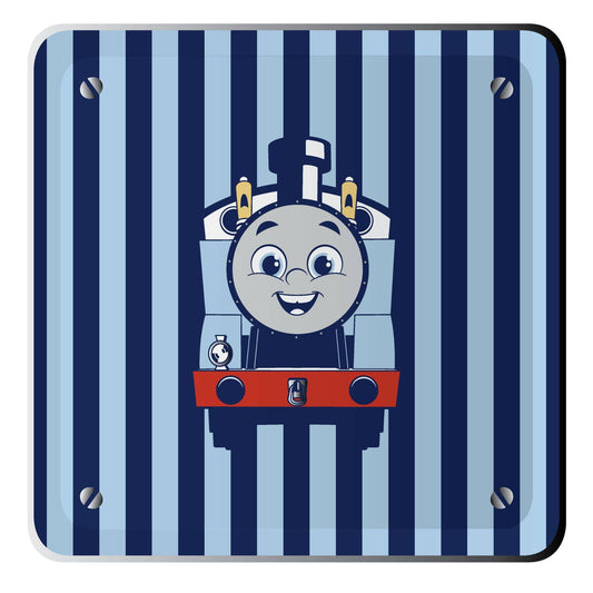 Thomas & Friends™ Train large stripe paper plates, 8 pack, 10.25" diameter, FSC certified, eco-friendly