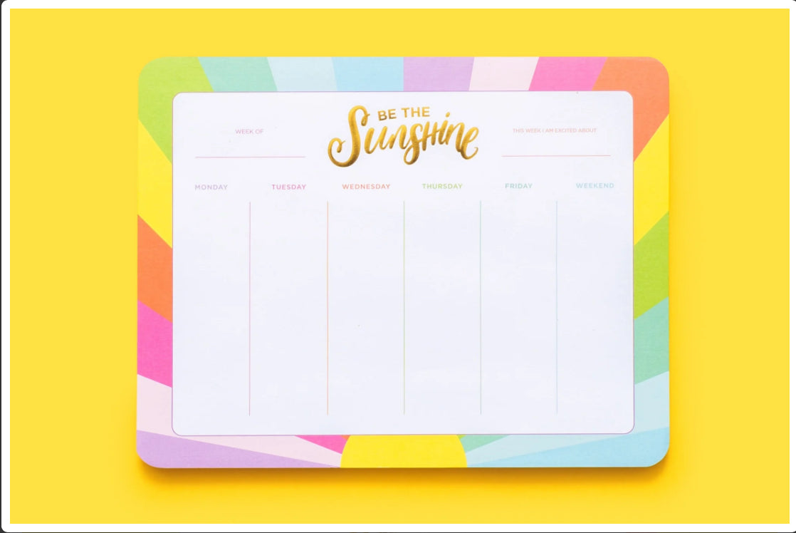 "Be the Sunshine" 📓 Weekly Planner