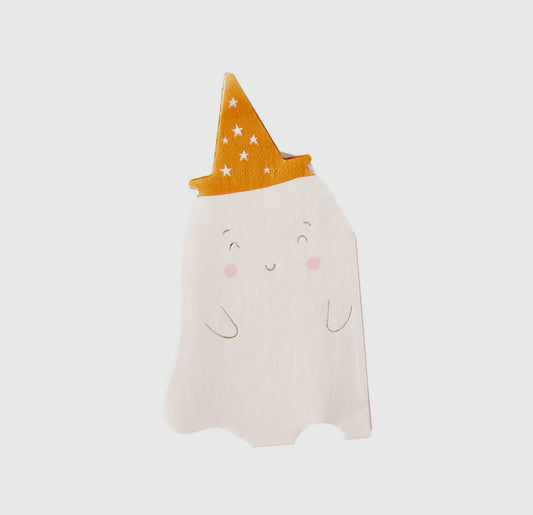 “Boo-sum Buddy” 👻 Ghost Shaped Napkins (Set of 18)