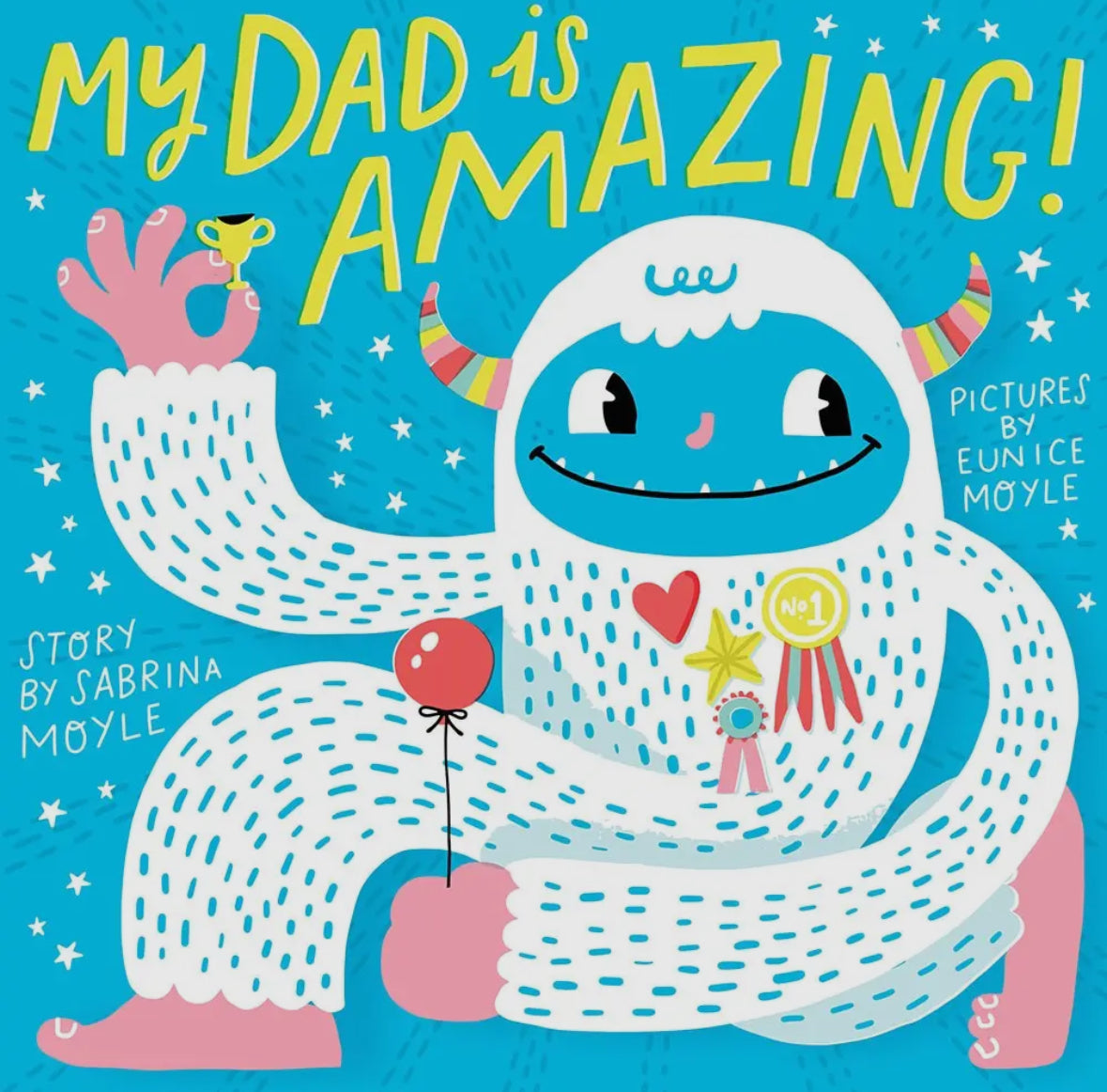 Celebrate dads with 'My Dad Is Amazing,' a colorful board book from Hello!Lucky. Filled with fun illustrations and playful descriptions of what makes dads special, it's perfect for young readers. A joyful tribute to fathers, ideal for Father’s Day or new dads.