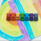 Cars Crayons Gift Set made from 100% non-toxic, recycled materials. Includes 7 colorful crayons in assorted shades like red, green, blue, and more. Perfect as stocking stuffers, party favors, or classroom gifts. Each crayon measures 2" long, 1" wide.