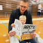 Basketball Coloring Books Party Favors featuring basketball-themed covers, with each book containing over 70 pages for coloring. Perfect for ages 1-8, ideal as birthday party favors, classroom giveaways, and more. Each coloring book measures approximately 11 inches tall by 8.5 inches wide.