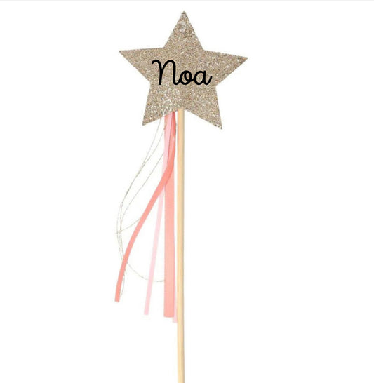 Once Upon a Personalized Magic Wand, customized with your name for a unique touch, perfect for any aspiring fairy princess. This playful accessory invites magical adventures with just a wave of the wand.