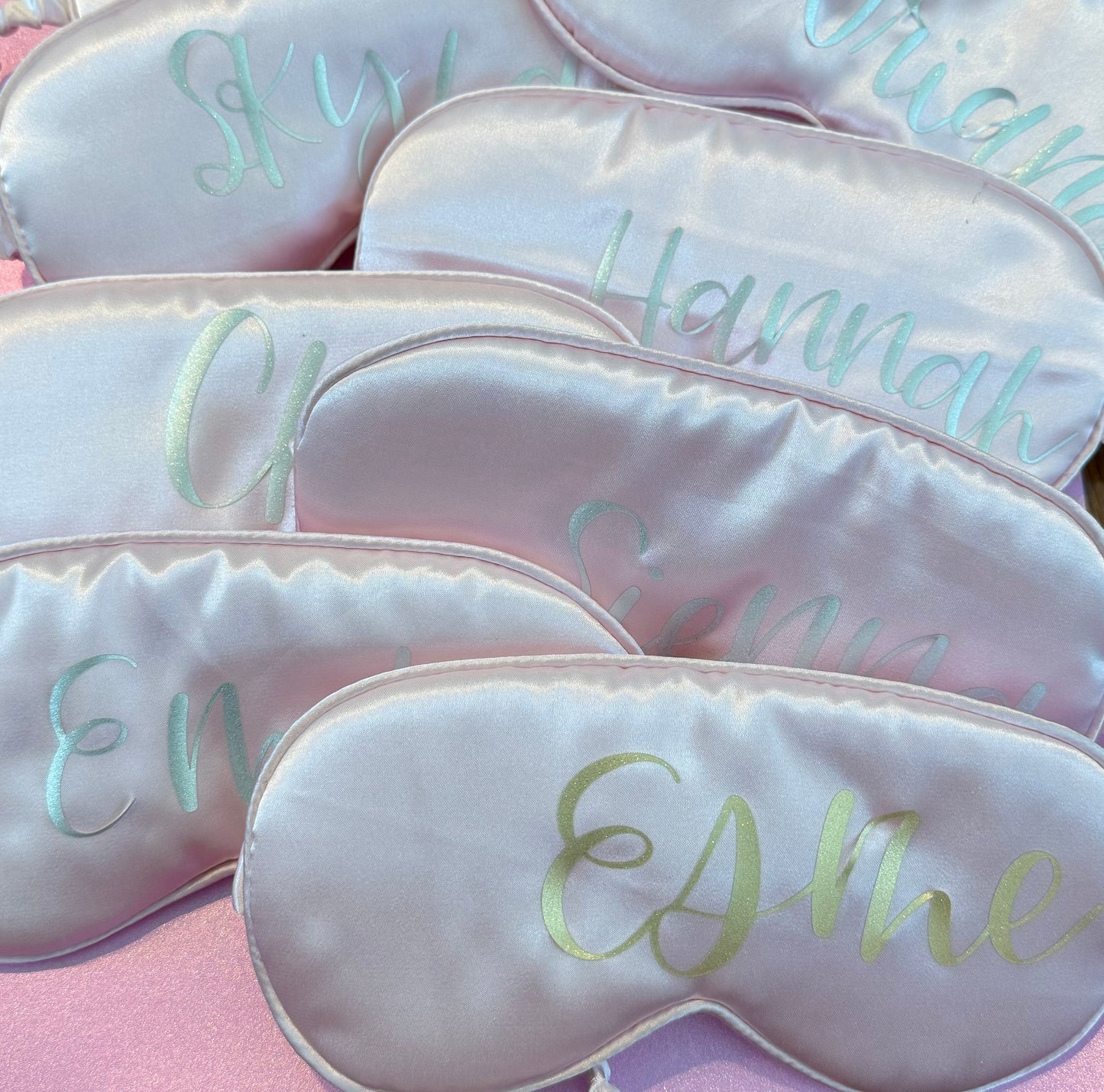 Personalized, Peace Out Sleep masks are perfect for anyone seeking quality rest, helping to reduce dark circles and refresh your face for the morning.