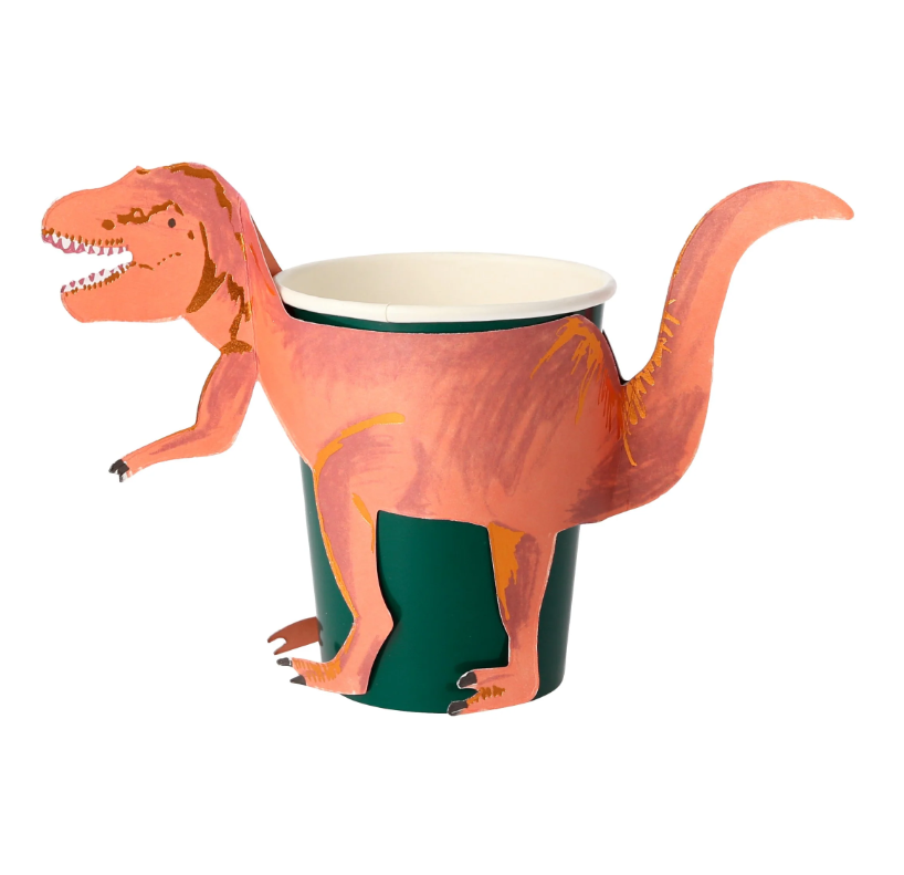 “T-Rex” 🦖 Dinosaur Party Cups (x8)