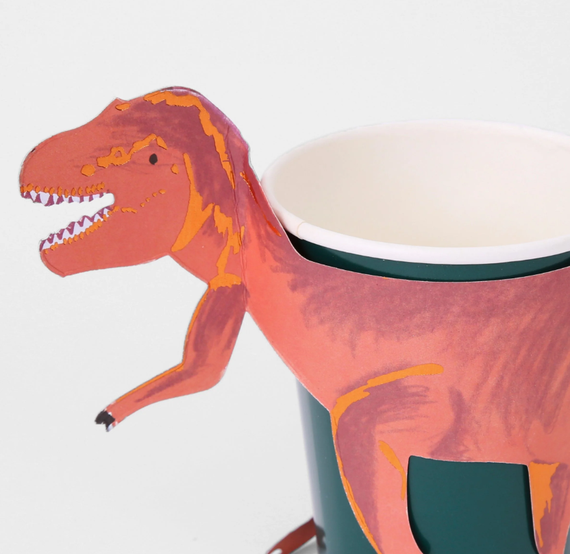 “T-Rex” 🦖 Dinosaur Party Cups (x8)