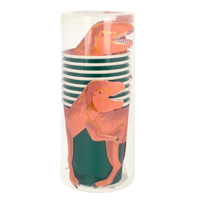 “T-Rex” 🦖 Dinosaur Party Cups (x8)