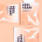 Heel Yeah! Repairing Heel Mask designed to hydrate and soothe dry, cracked heels, providing an intense foot treatment for softer, smoother skin with quick results.