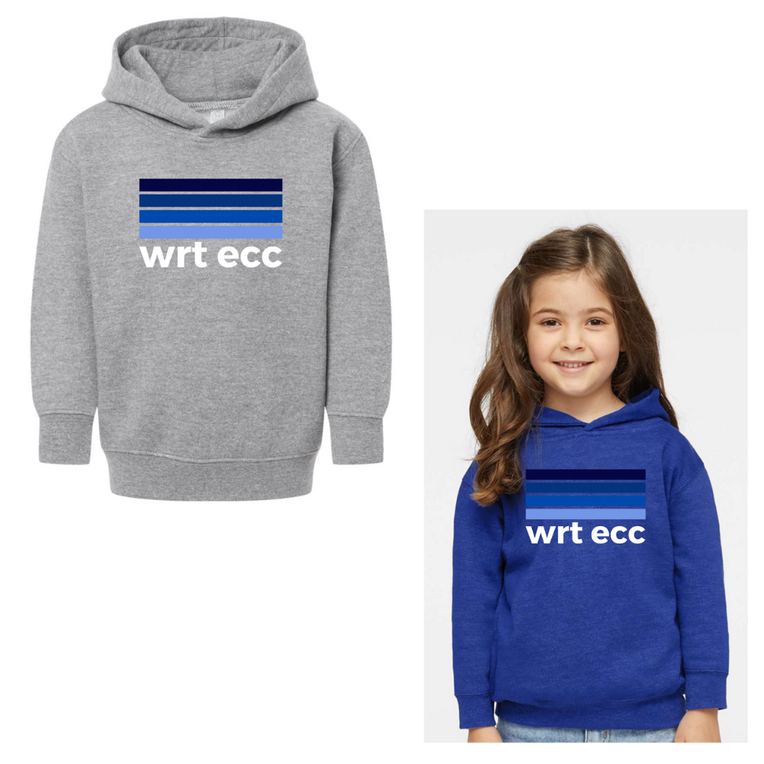 Blue Somewhere Over the Rainbow 💙🌈 WRT ECC Toddler Hoodie