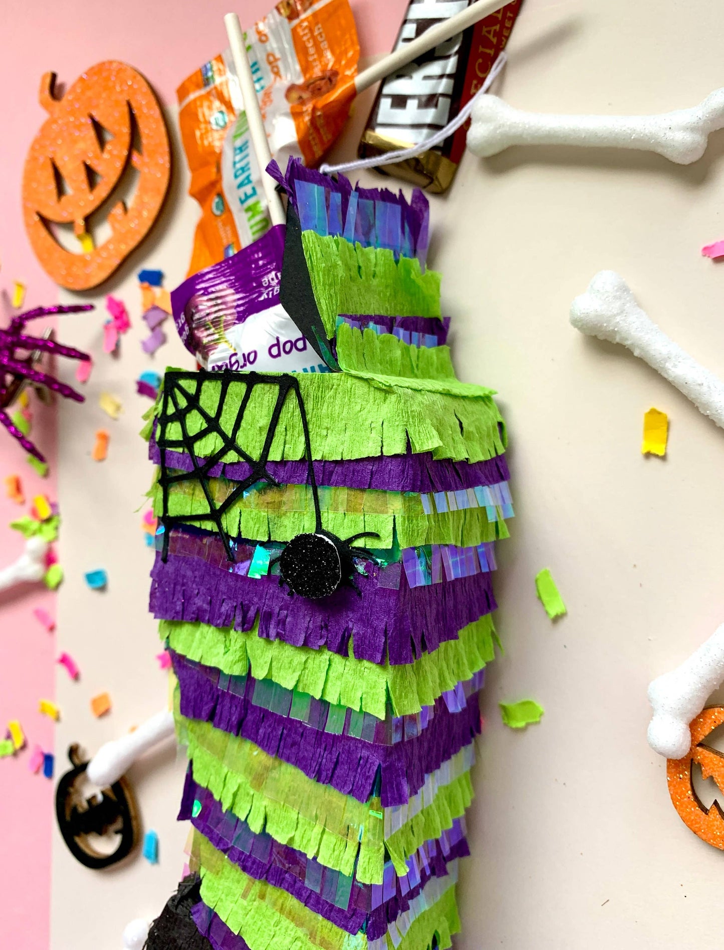 Halloween Decoration, Halloween Mini Pinata, Witch Stockings, Witch Mini Piñata, Halloween, Fiesta Halloween, Halloween Inside Decor